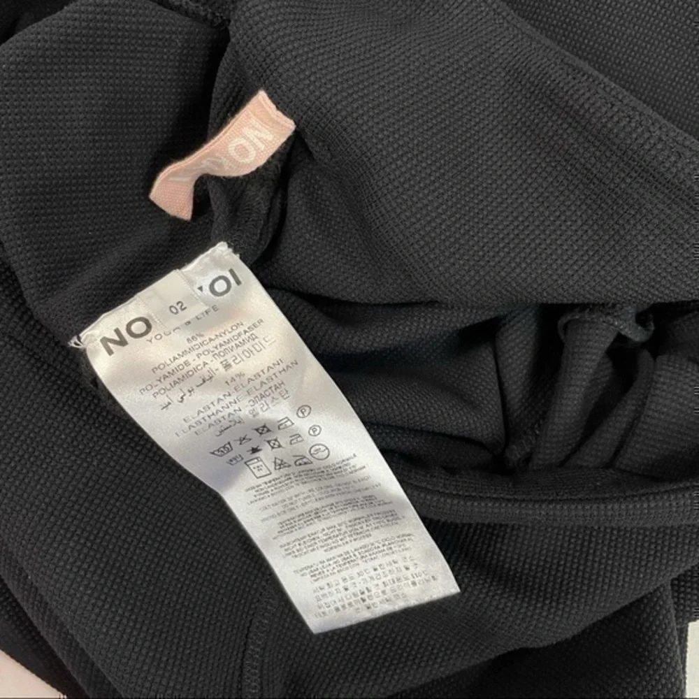 No Ka'Oi Legging Set | High Waist Legging & Crop Top | Women Size 2 | Black